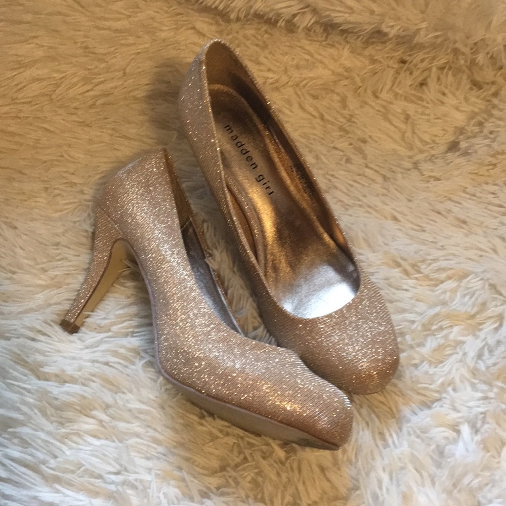 Madden Girl gold heels